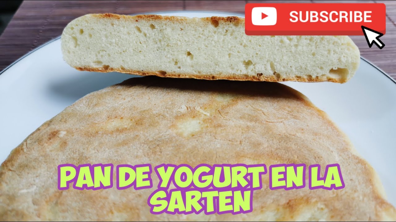 Pan de yogurt en la sarten. Easy yogurt bread in the pan. Хлеб из йогурта на сковороде.