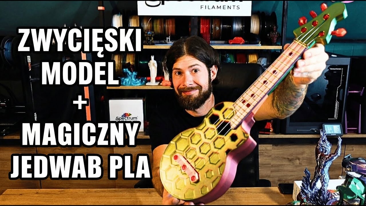Zwycięski Projekt Wydrukowany! 🏆 Magiczne Kolory z Spectrum PLA Magic Silk | 3D Print Showcase