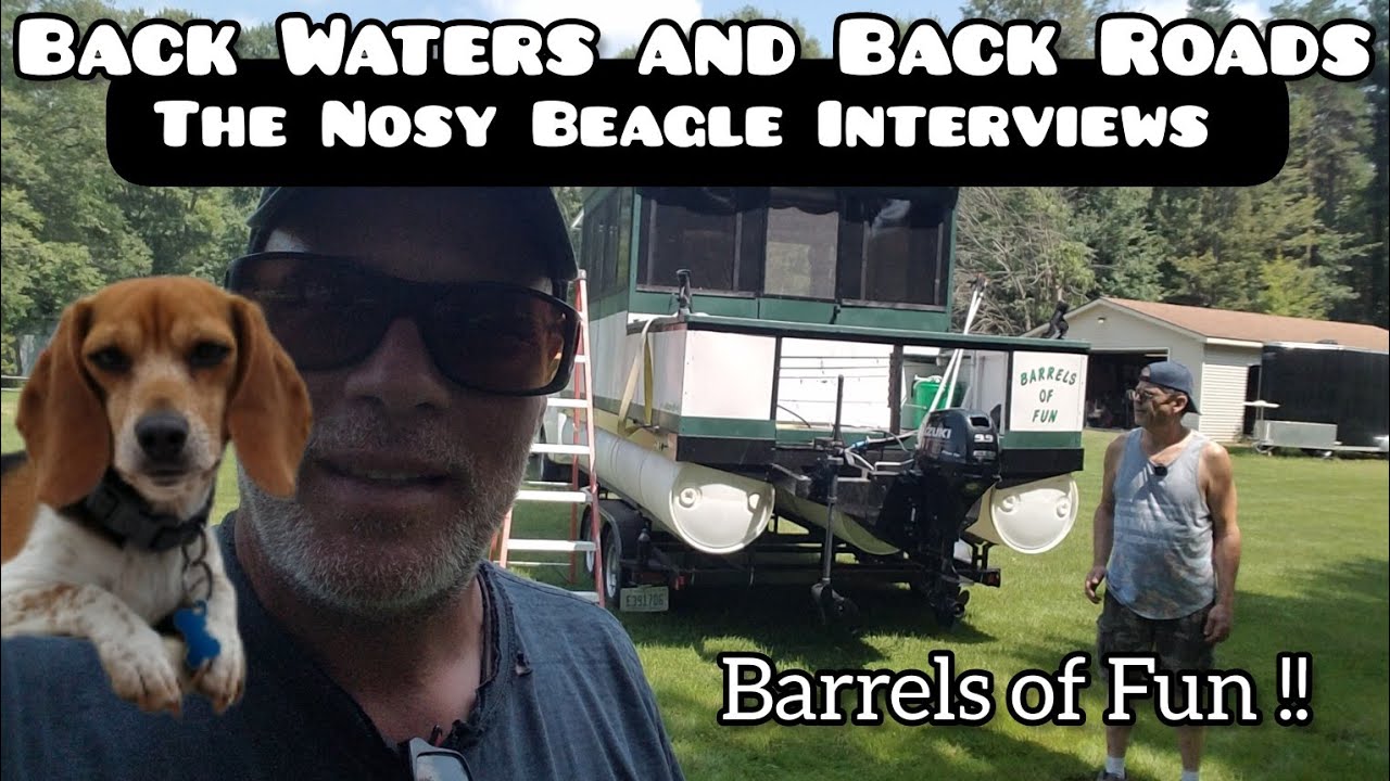 He built a barrel boat | 