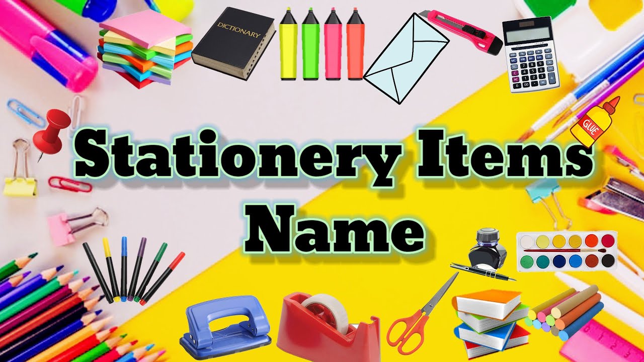 Stationery Name|stationery items Name|Stationery Name For Kids With Picture| Stationery products