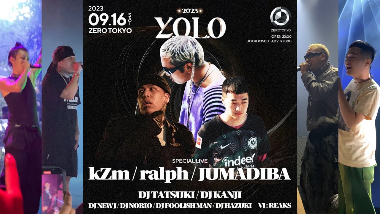 【JUMADIBA, ralph, kZm】Y.O.L.O ライブ映像 2023.09.16