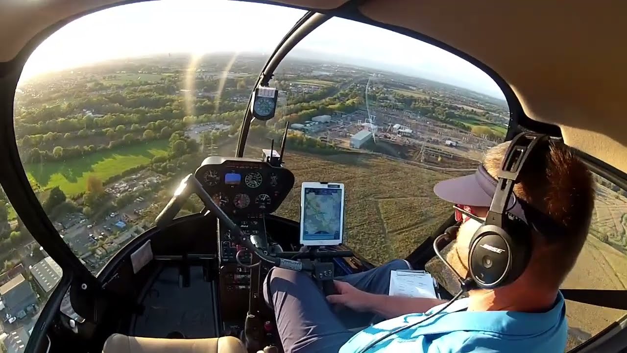 Elstree Helicopters Student Richard First Solo in Robinson R44 HERZ
