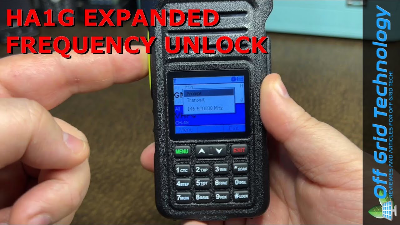 Retevis HA1G Expanded Frequency Unlock | Offgrid Technology