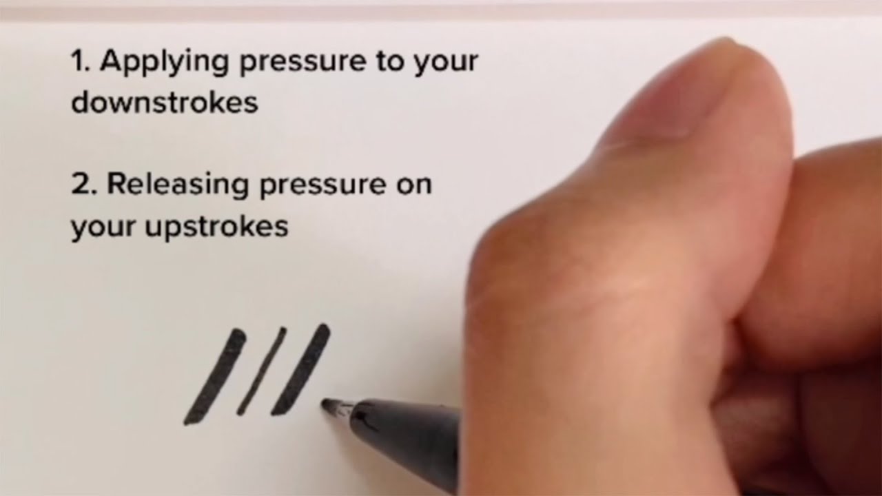 Calligraphy Basics: Pressure Control - Brush Calligraphy Tutorial