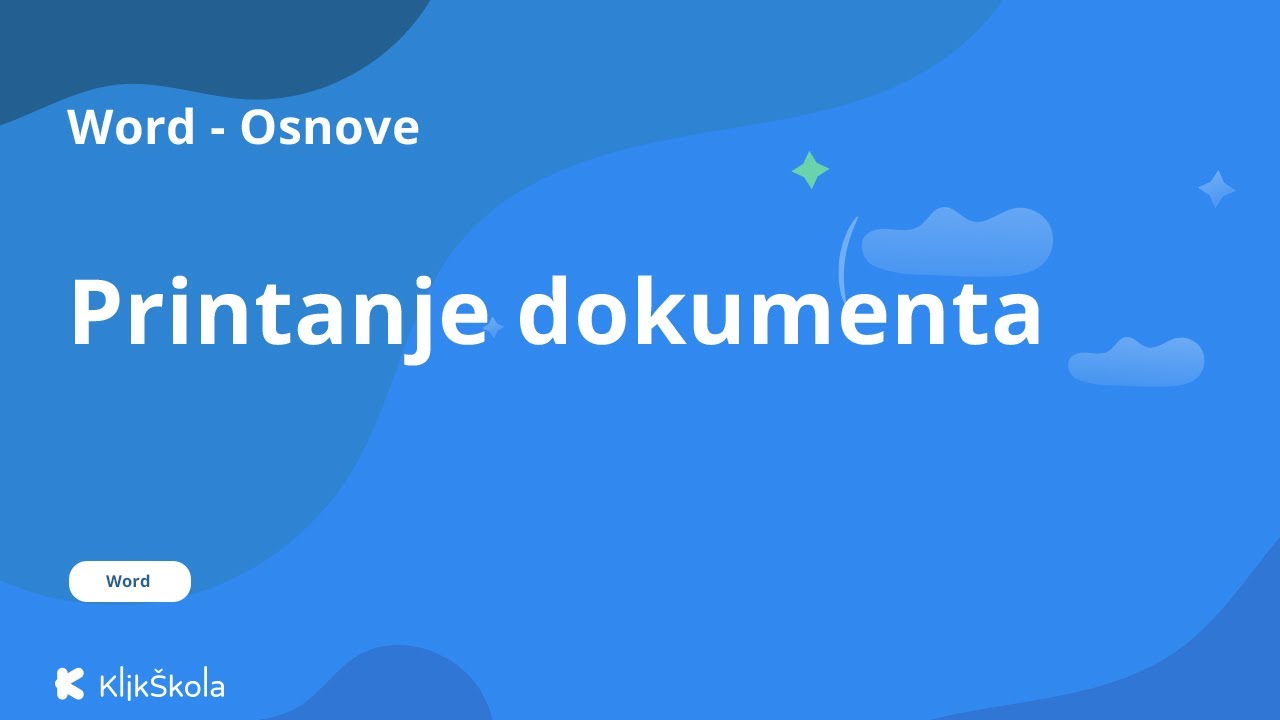 16. Printanje dokumenta u Word-u