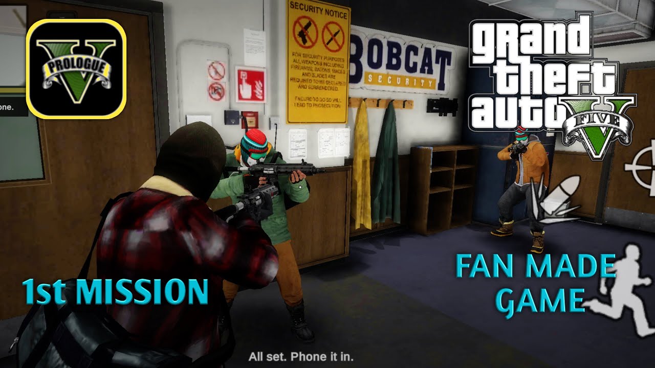 GTA 5 Mobile | ANDROID GAMEPLAY | 1st Mission | Fan madegame (Ultra Graphics)