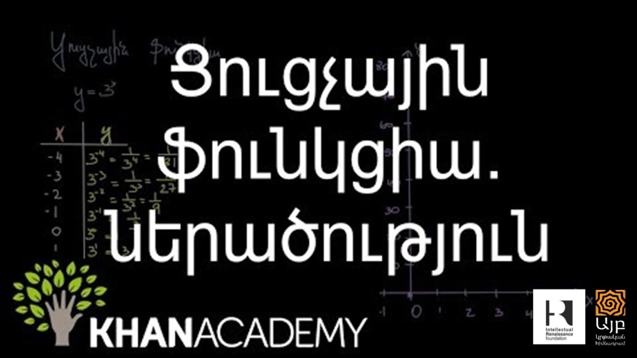 Ցուցչային ֆունկցիա. ներածություն |  Հանրահաշիվ | «Քան» ակադեմիա