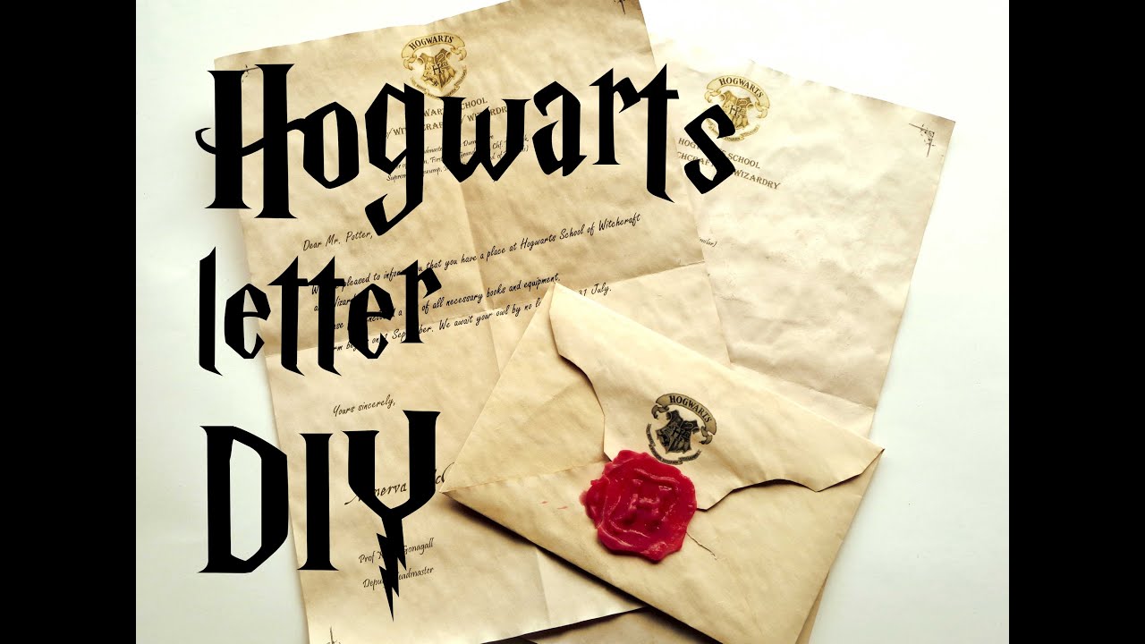 DIY Hogwarts letter - Harry Potter tutorial