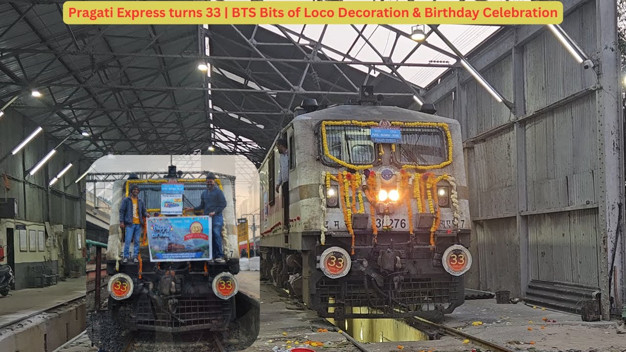 Glorious 33 years of Pragati Express | BTS bits of decorations and Birthday Celebrations