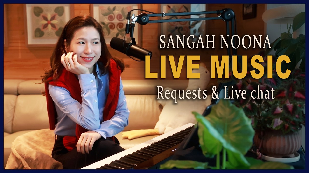 🔴LIVE Piano (Vocal) Music From Korea with Sangah Noona! 2/13