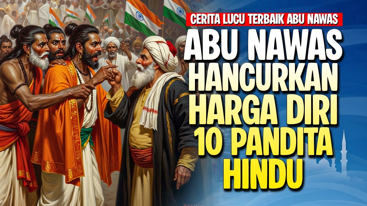 ABU NAWAS TUNDUKAN KESOMBONGAN 10 PANDITA HINDU - CERITA LUCU PENGANTAR TIDUR
