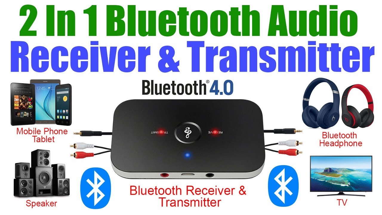 HIFI Wireless Receiver and Transmitter I Bluetooth 4.1 Transmitter and Receiver Setup