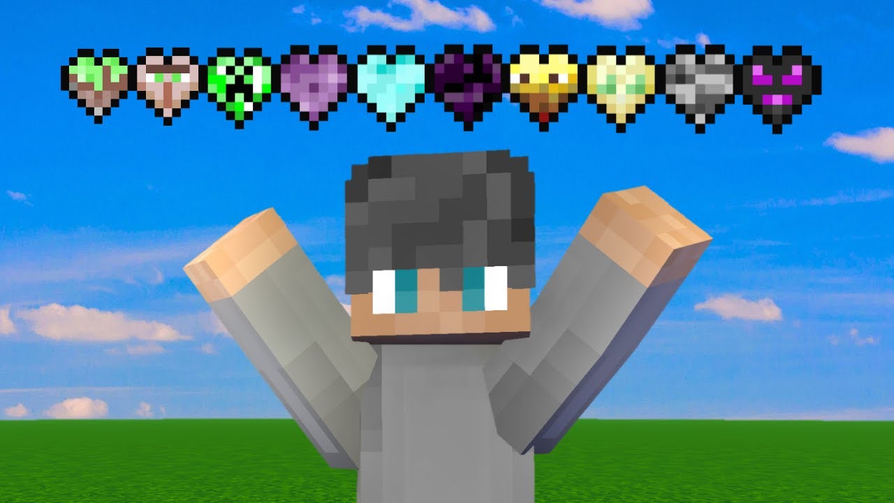 Minecraft, aber mit 10 NEUEN CUSTOM HERZEN
