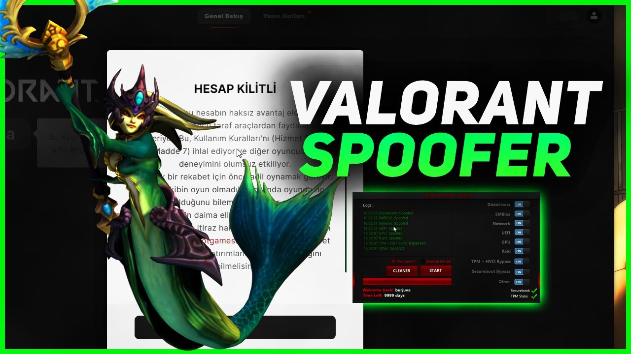 Valorant Spoofer - HWID Ban Nasıl Kaldırılır? VAN 152 , VAL 5 (KANITLI)
