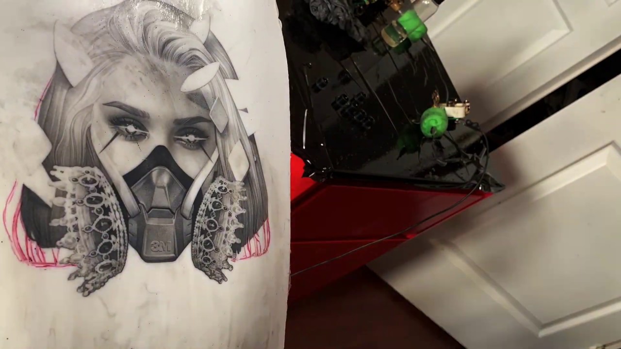 Fake Skin Time Lapse. Coronavirus Girl