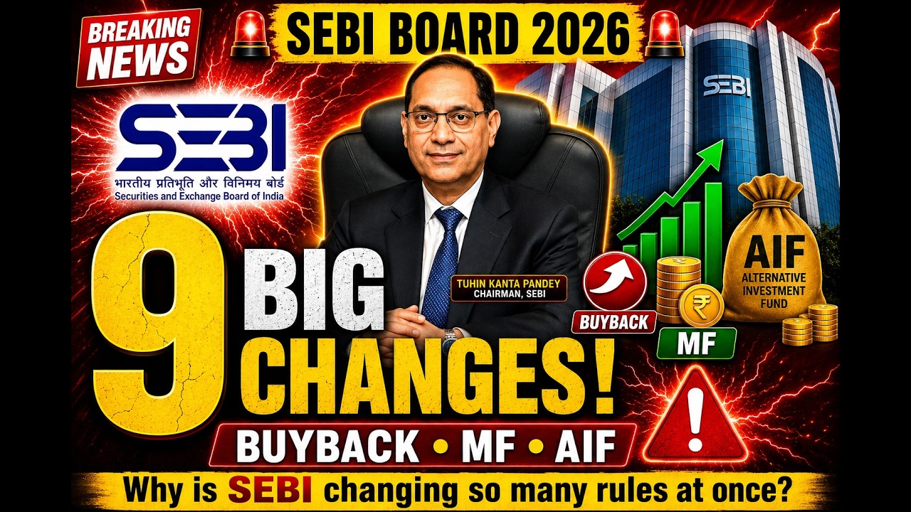 🚨 SEBI BOARD MEETING 2026: 9 BIG CHANGES EVERY INVESTOR MUST KNOW! 🤯