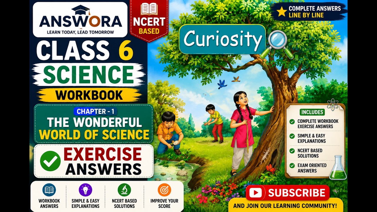 Class 6 Science Curiosity Chapter 1|The Wonderful World of Science| Workbook Exercise Answers| NCERT