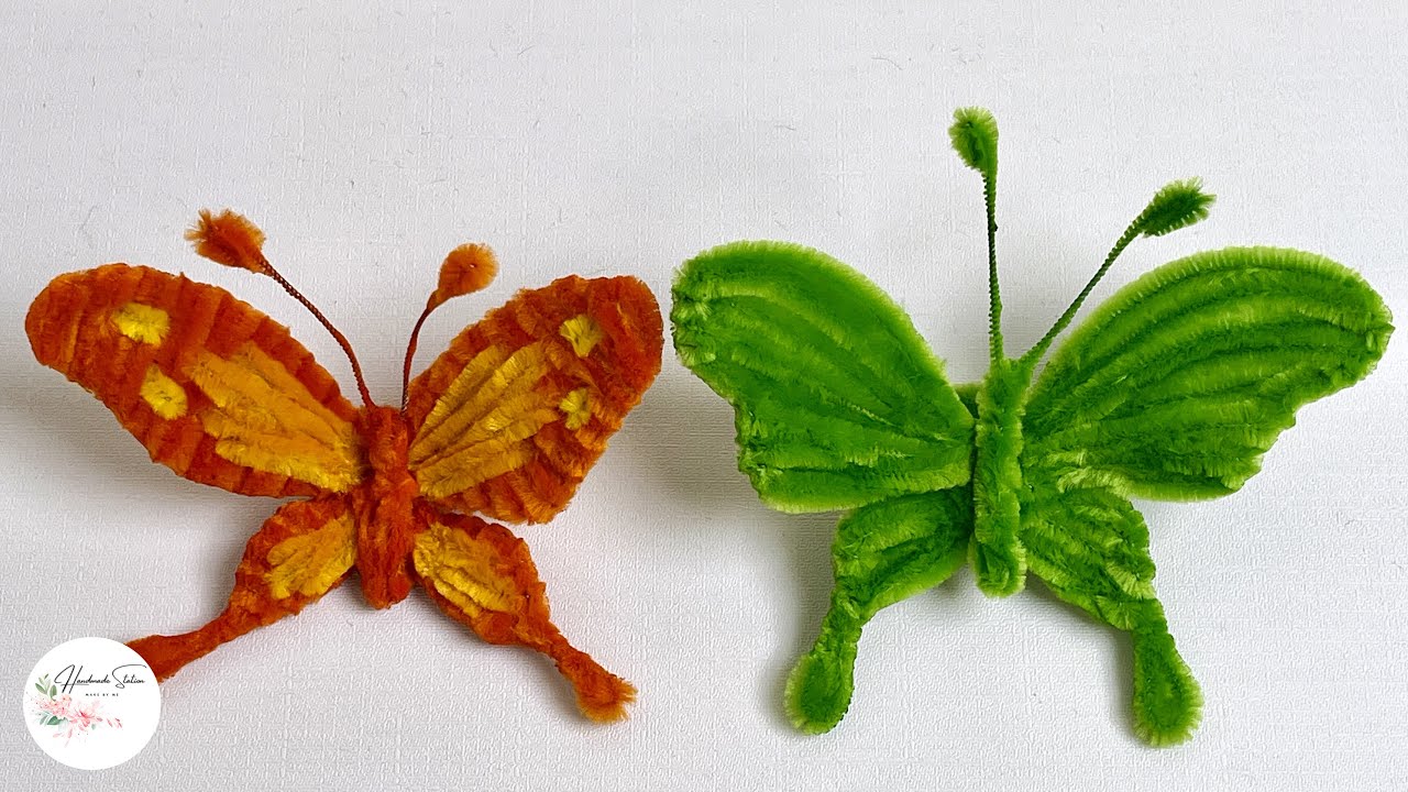 Tutorial DIY Animals - How to make big Butterfly beautiful with Pipe cleaners #hmstation