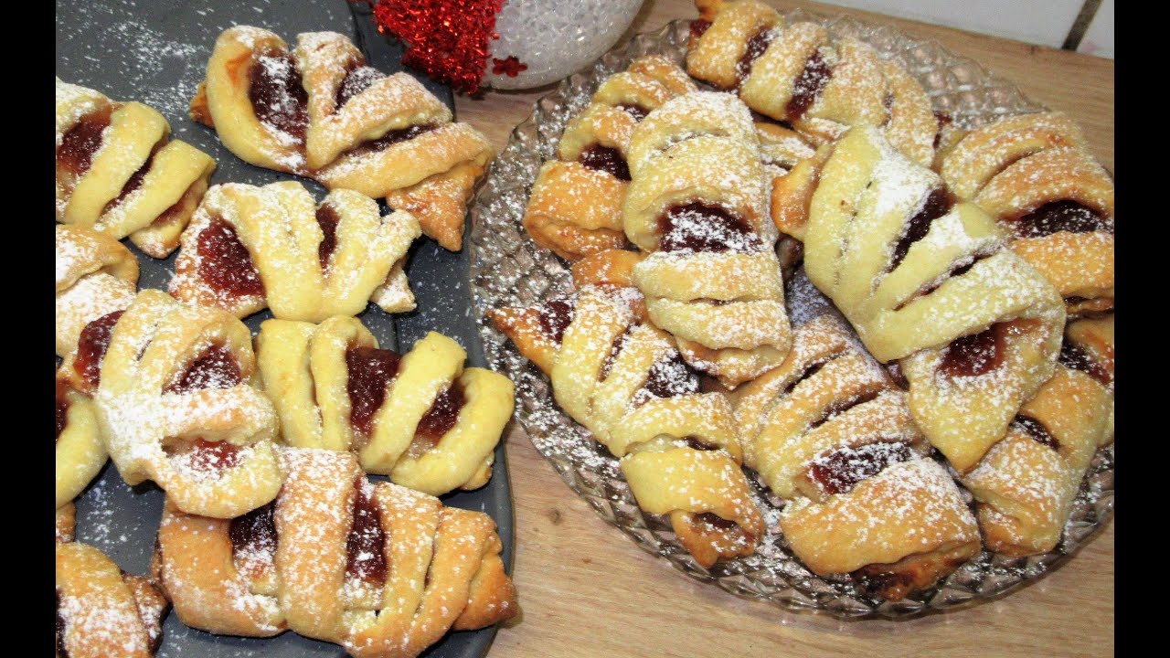 Karnawałowe ciasteczka serowe z marmoladą różaną -pyszne i łatwe, super na Tłusty Czwartek