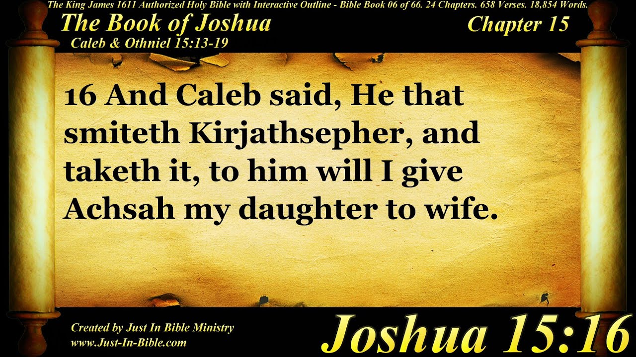 Joshua Chapter 15 - Bible Book #06. The Holy Bible: HD Audio Text KJV Read Along