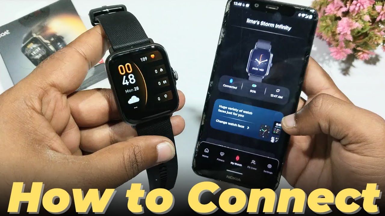 Boat Storm Infinity connect to phone | How to connect smartwatch to phone