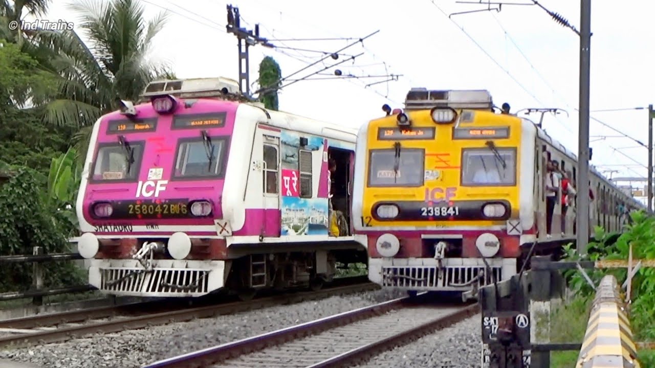 Quick Accelerating EMU Local Trains & Express Train Spotting at Busy Level Crossing | Indian Railway