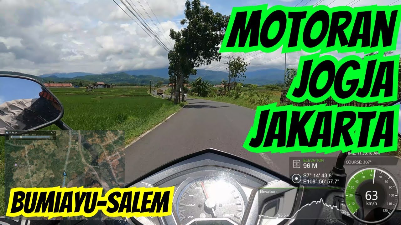 POV Motoran Jogja–Jakarta via Jalur Bumiayu–Salem | Tanjakan Turunan & Kelokan Gunung | GoPro 4K