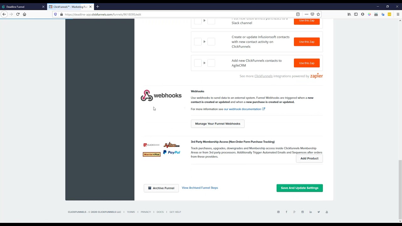 How to Integrate Deadline Funnel with Actionetics / Follow-Up Funnels in ClickFunnels (API)