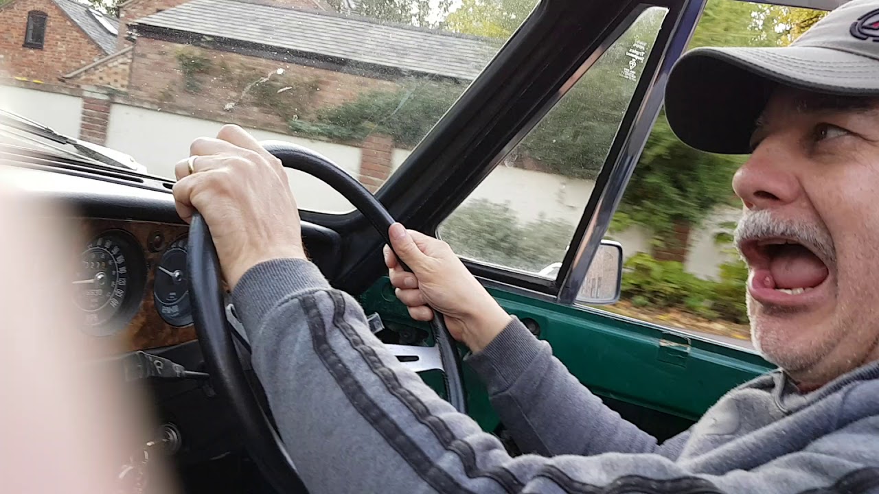 Triumph Stag running on LPG. First time on the road in 14 years