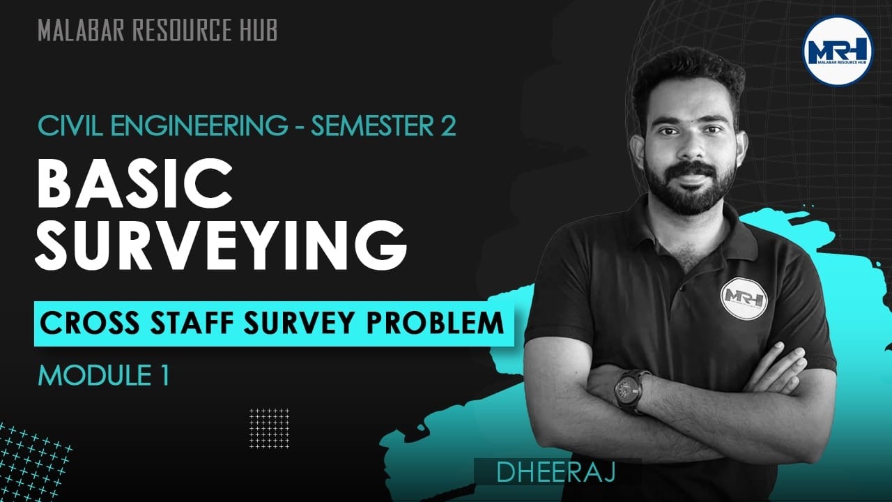 2011 | Cross Staff Survey Problem | Basic Surveying
