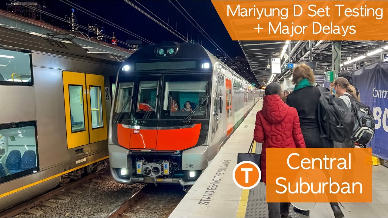Transport for Sydney Vlog 668: Central Suburban Part 5 - Mariyung D Set Testing + Major Delays