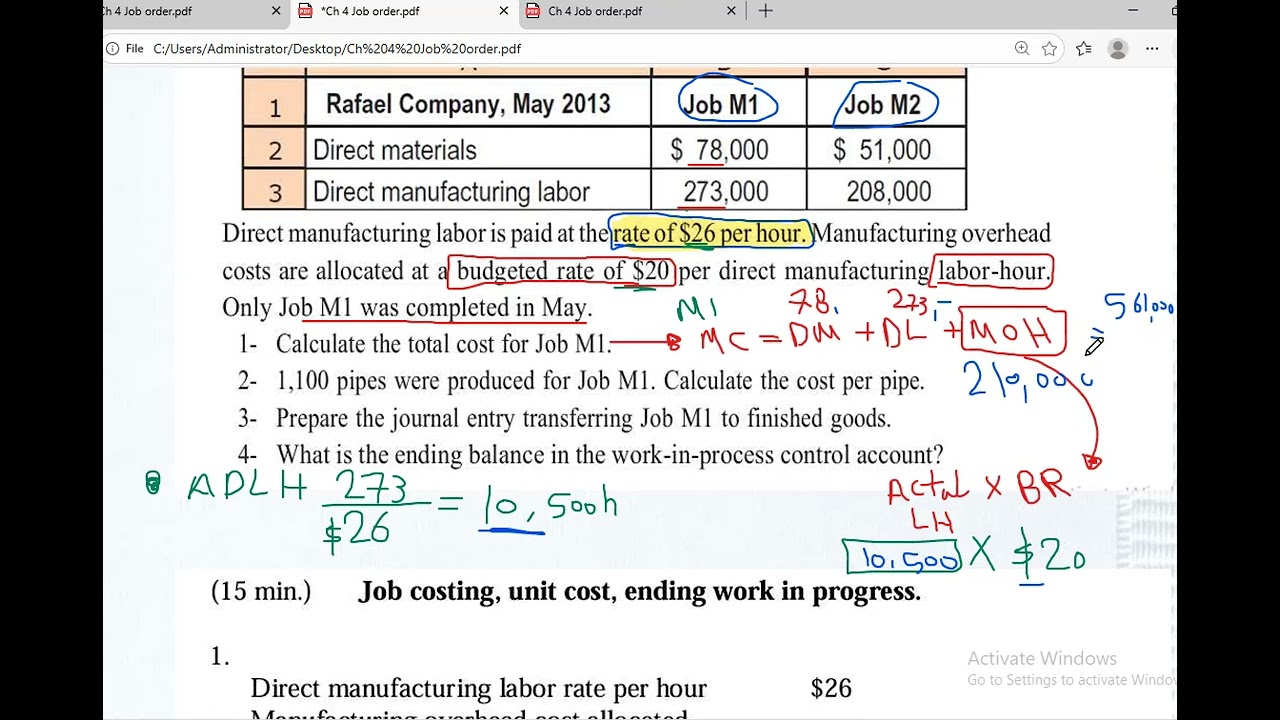 Lec 3 Job Order   | Hossam Gomaa | Horngren's cost accounting : a managerial emphasis