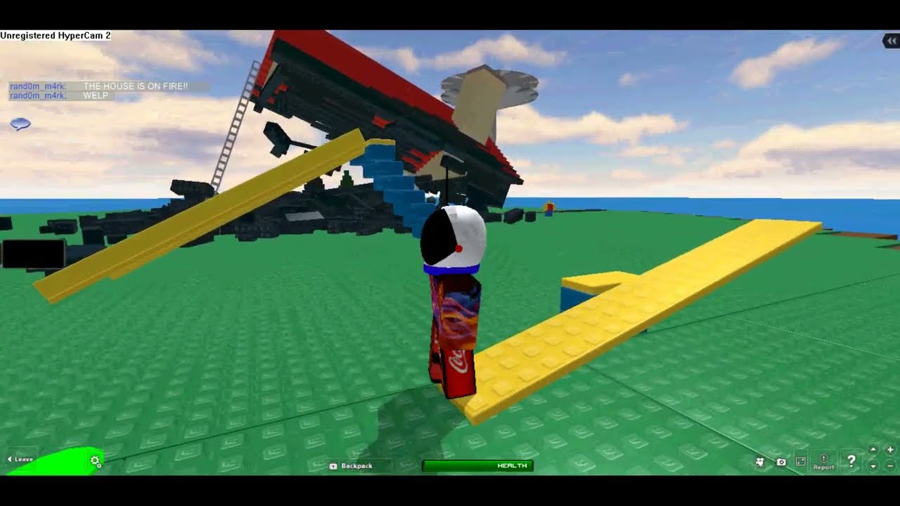 Surviving some natural disasters in Roblox