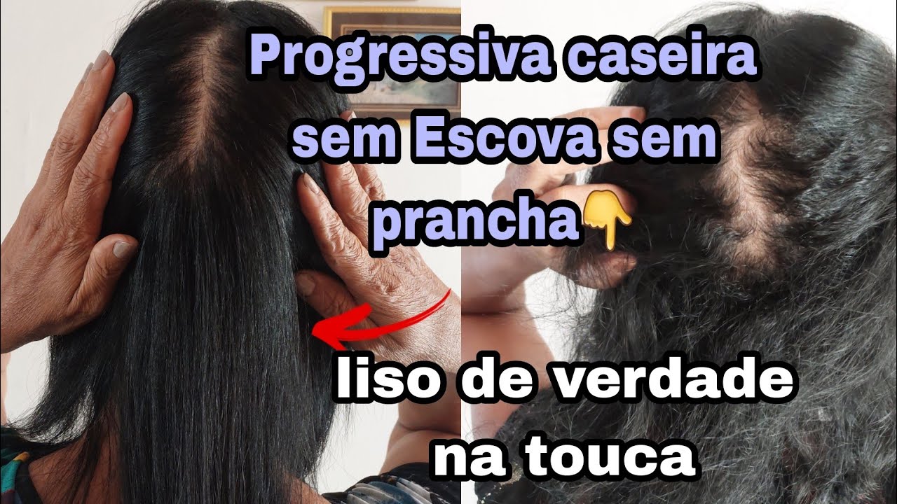 PROGRESSIVA CASEIRA sem ESCOVA Sem PRANCHA cabelos LISOS na TOUCA alisa muito...