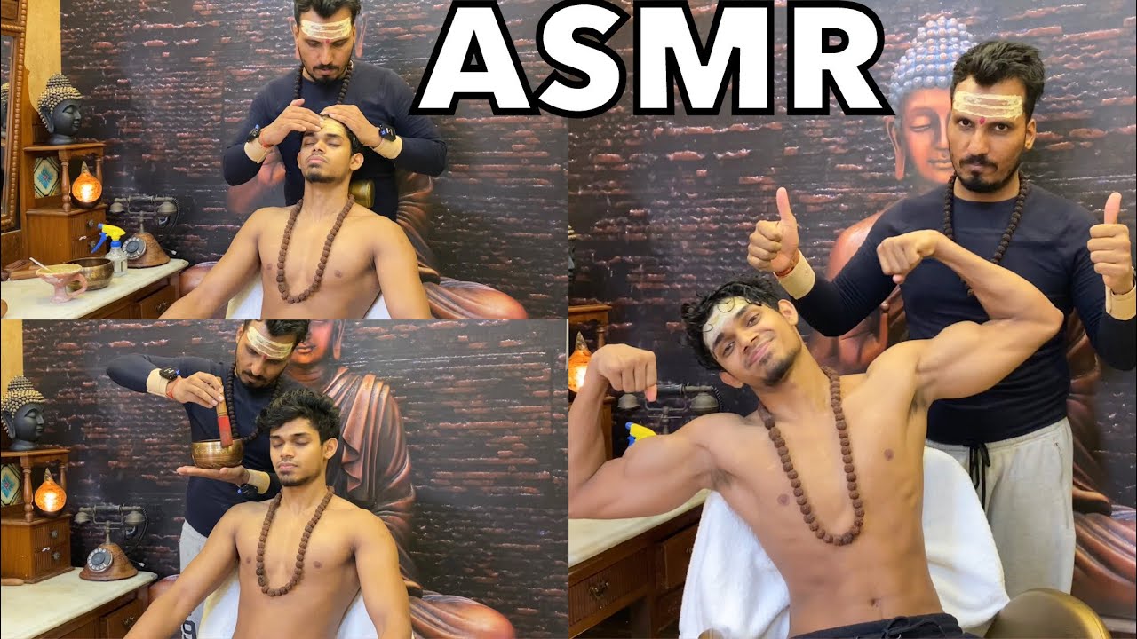 ASMR | BEST INDIAN COSMIC HEAD MASSAGE By YOGi | ASMR MASSAGE THERAPY