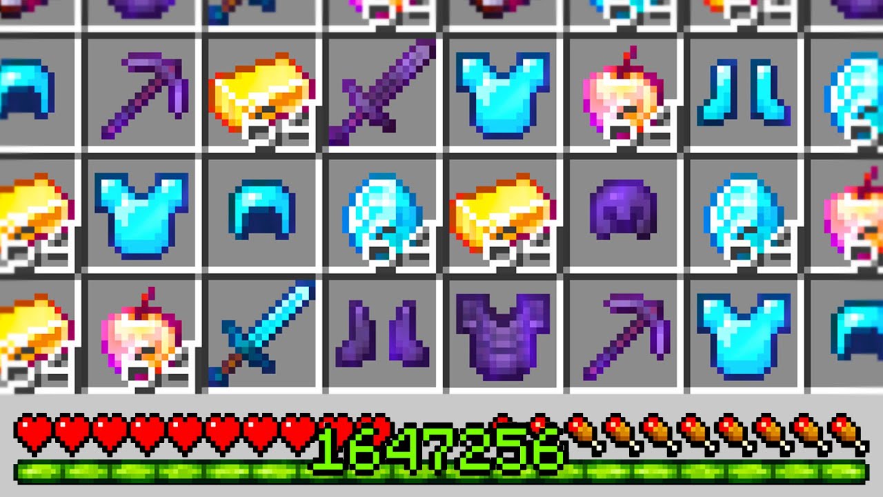 Minecraft UHC but every XP drops random items..