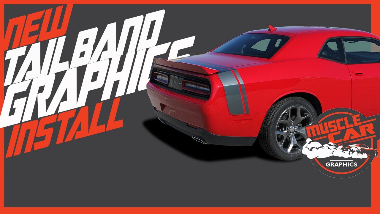 2015-2020 Dodge Challenger RT, SXT Rear Trunk Stripes | Vinyl Installation Install Video - MuscleCar
