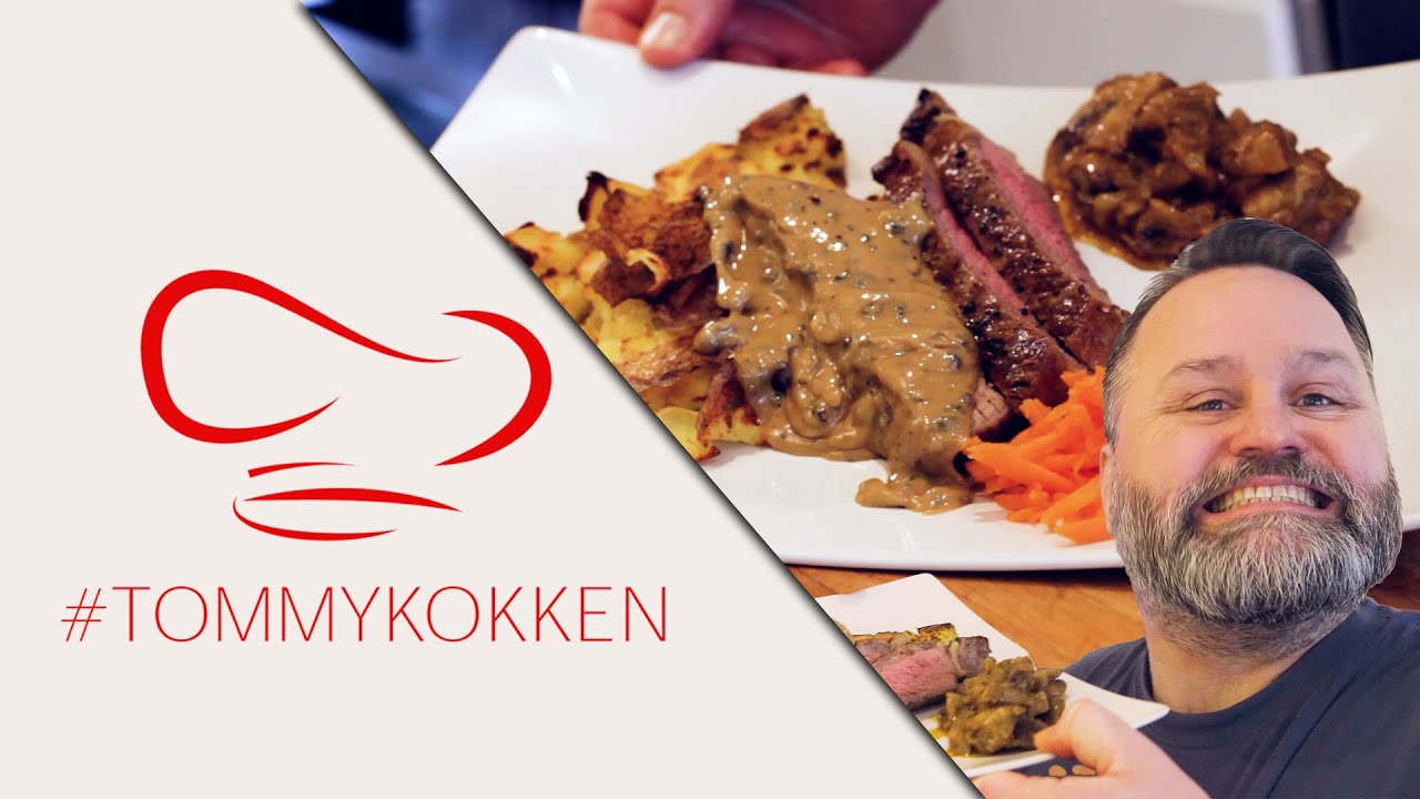 Biff med peppersaus - Helgemat