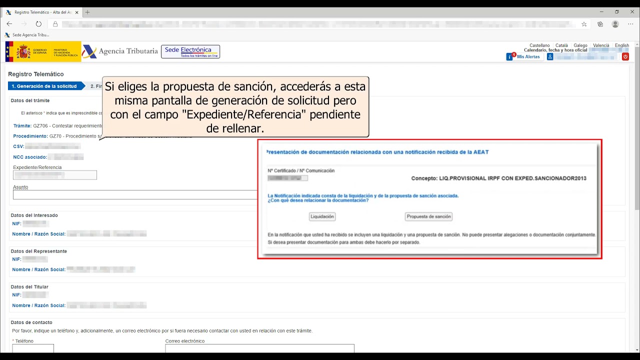 Cómo presentar alegaciones sobre un expediente sancionador