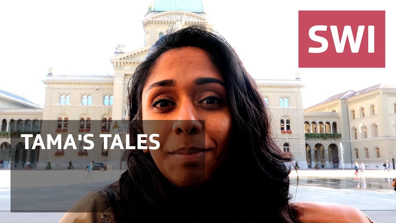 Visiting the federal parliament building in Bern