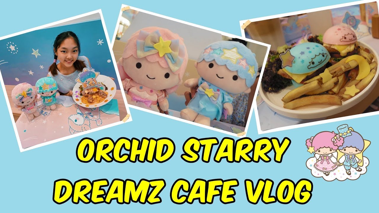 CUTEST Cafe In Singapore! Orchid Starry Dreamz Cafe Vlog | Little Twin Stars