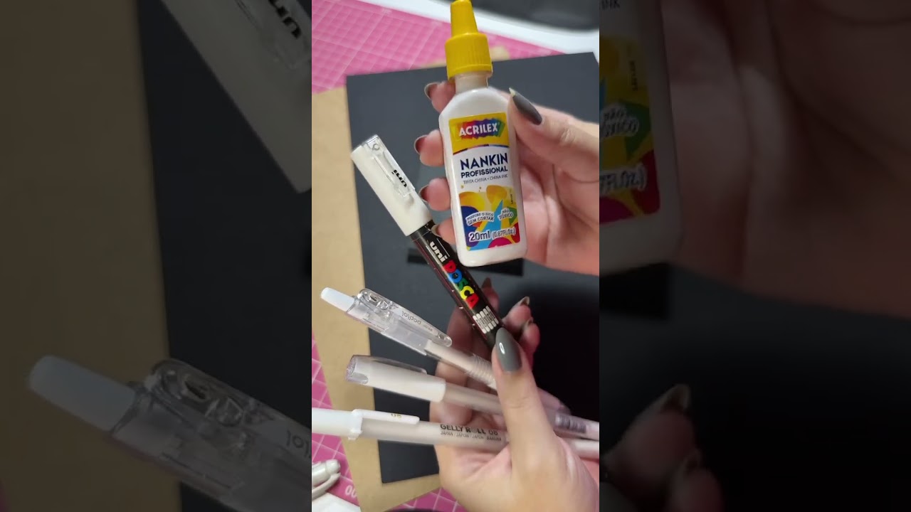Qual &eacute; a melhor caneta branca? #canetabranca #posca #cis #pilot #gellyroll #unipin #bobbiegods