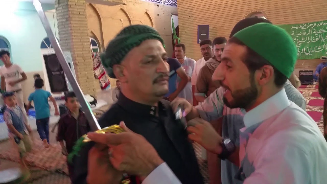 السيد مصطفى النعيمي مع ولد أبو الشمله الجنابي بحضره السيد احمد الرفاعي 2017/9/20