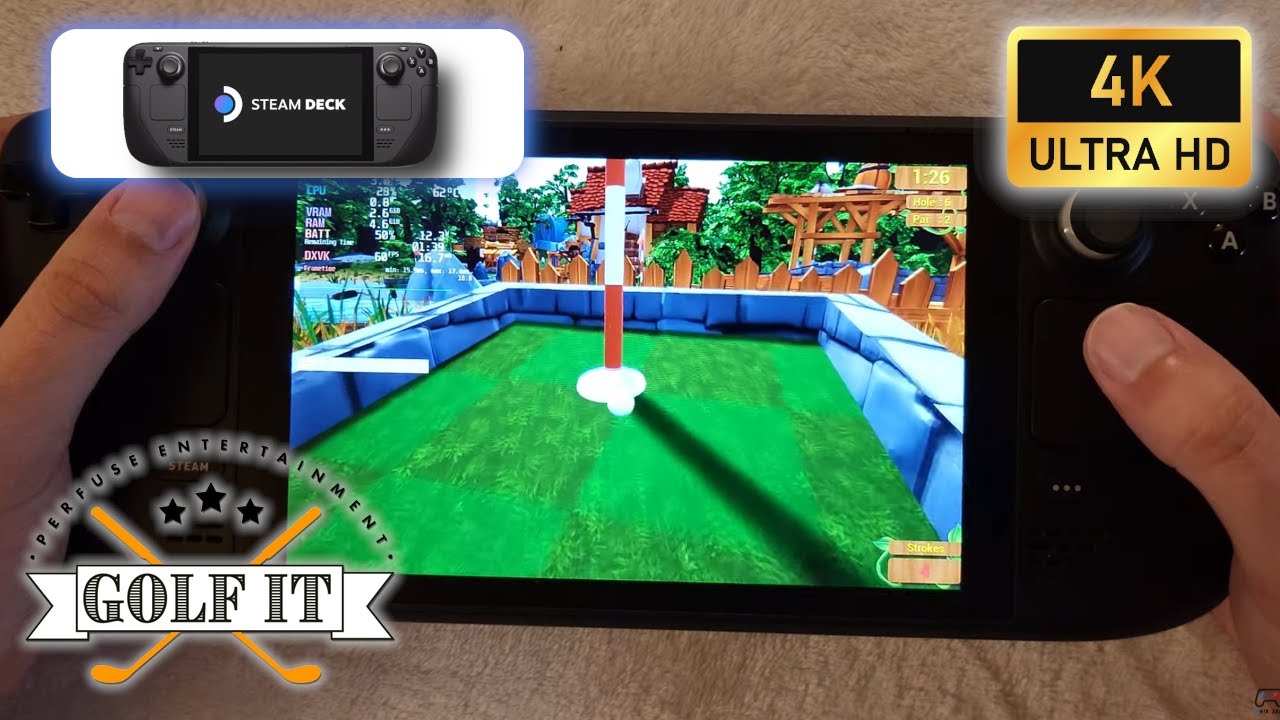 Steam Deck | Golf it | 800p | Medium settings