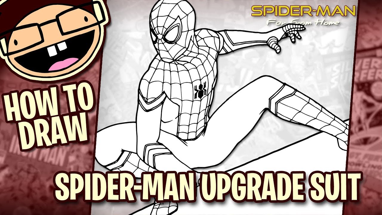 How to Draw SPIDER-MAN UPGRADE SUIT (Spider-Man: Far From Home) | Narrated Step-by-Step Tutorial