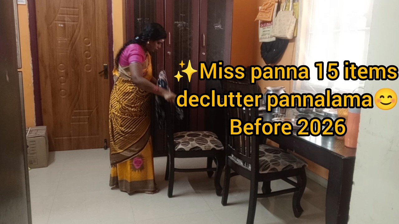 Miss panna 15 items declutter pannalama 😊 before 2026🥰 tamil //new year declutter ideas 💡 home queen