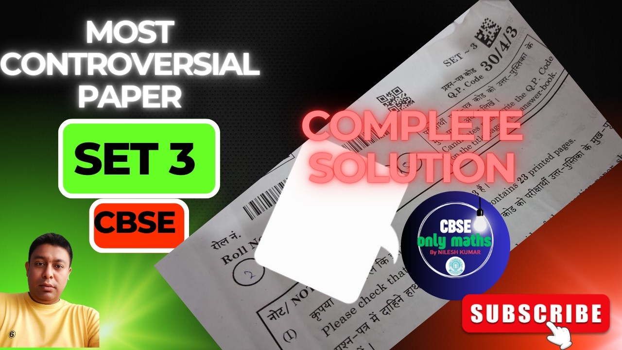 Complete solution/ SET 3 फ्री का मार्क्स भी मिलेगा/ Most Controversial paper/Full explanation #set3