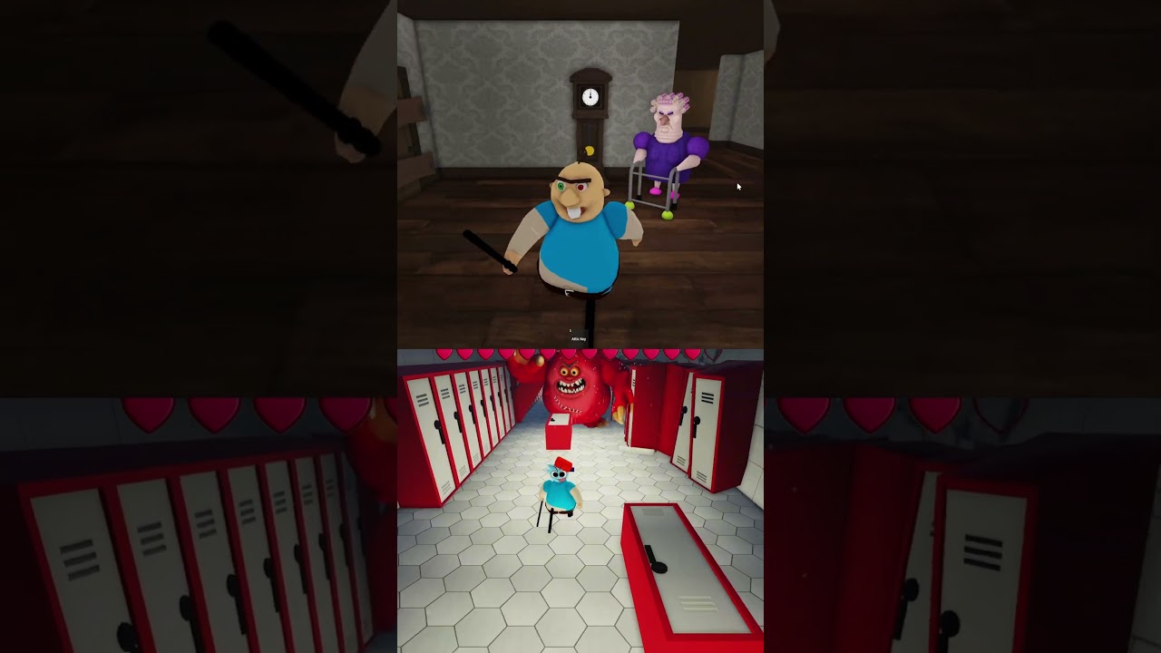Jumpscare: Grumpy Gran против Grand School Escape Obby #roblox #obby