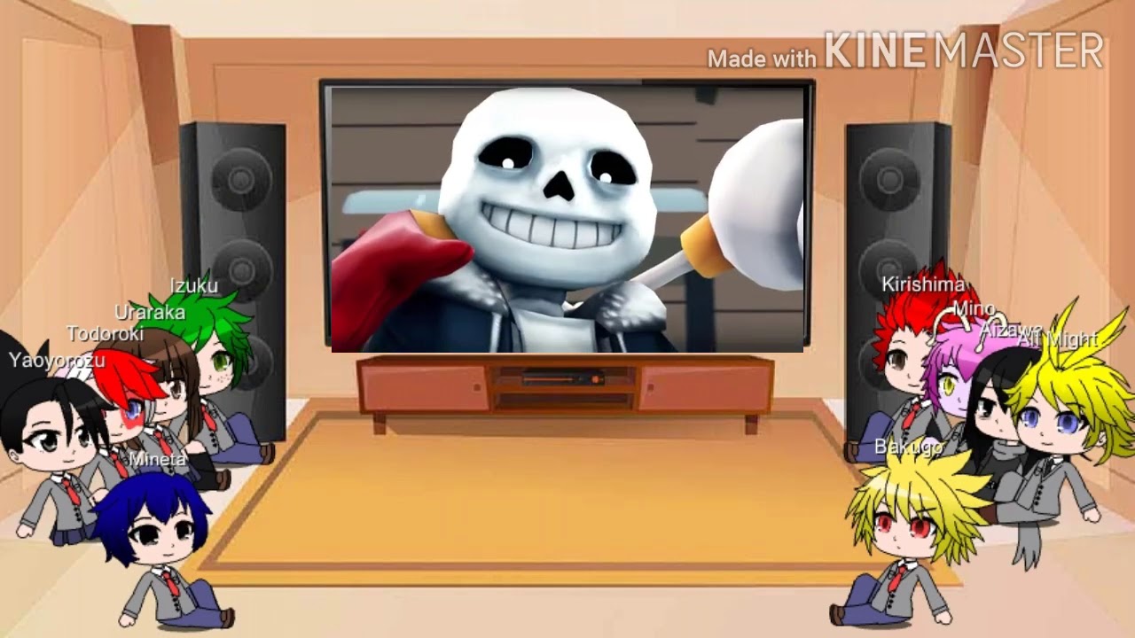 [Undertale Gacha Club] Undertale meets Mha part 3 plus reaction