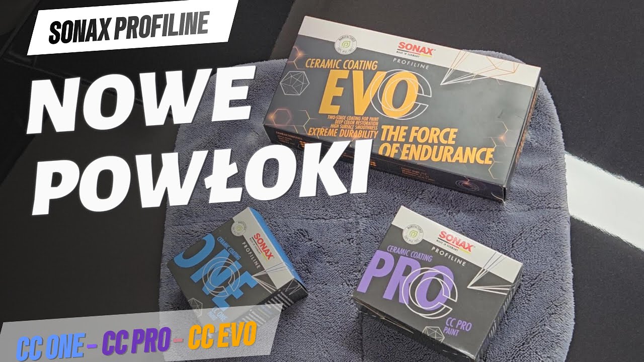 CC ONE, CC EVO, CC PRO - nowe powłoki SONAX Profiline